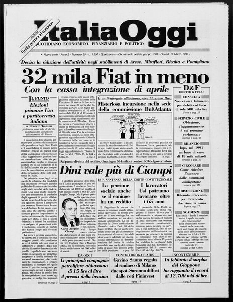 Italia oggi : quotidiano di economia finanza e politica